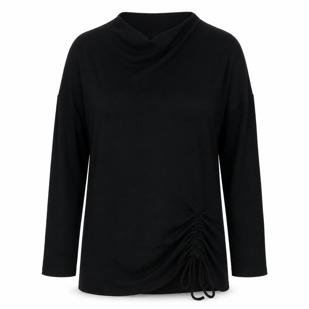 Womens UK Size 8 Phase Eight Black Tunic Blouse