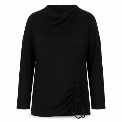 Womens UK Size 8 Phase Eight Black Tunic Blouse