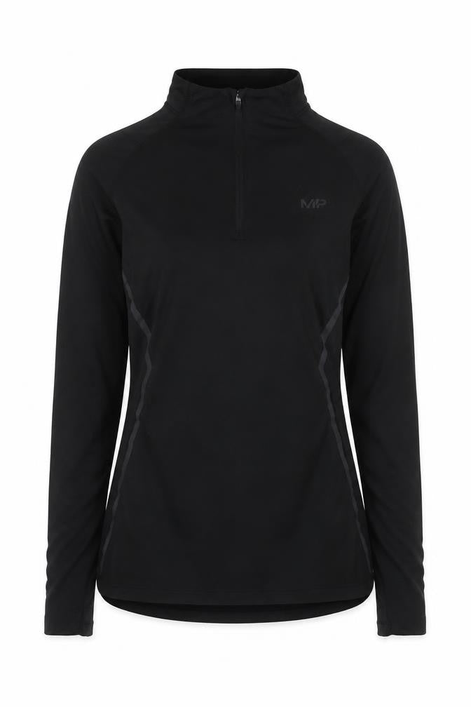 Womens UK Size XS MP Black Gym & Training Running & Jogging Yoga T-Shirt