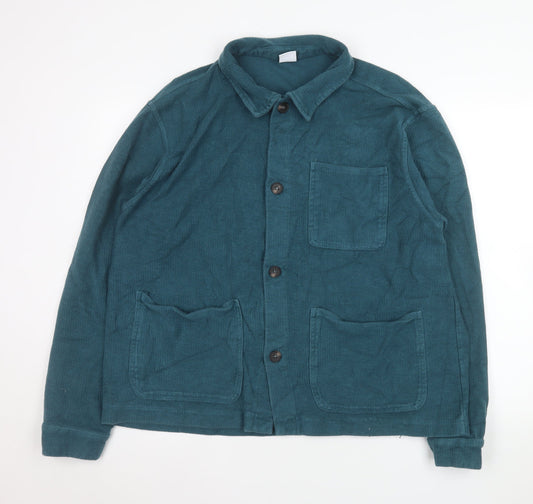 Mens UK Size XL Zara Green Basic Jacket