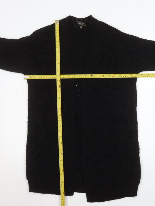 Womens UK Size 8 Lipsy Black Cardigan Jumper