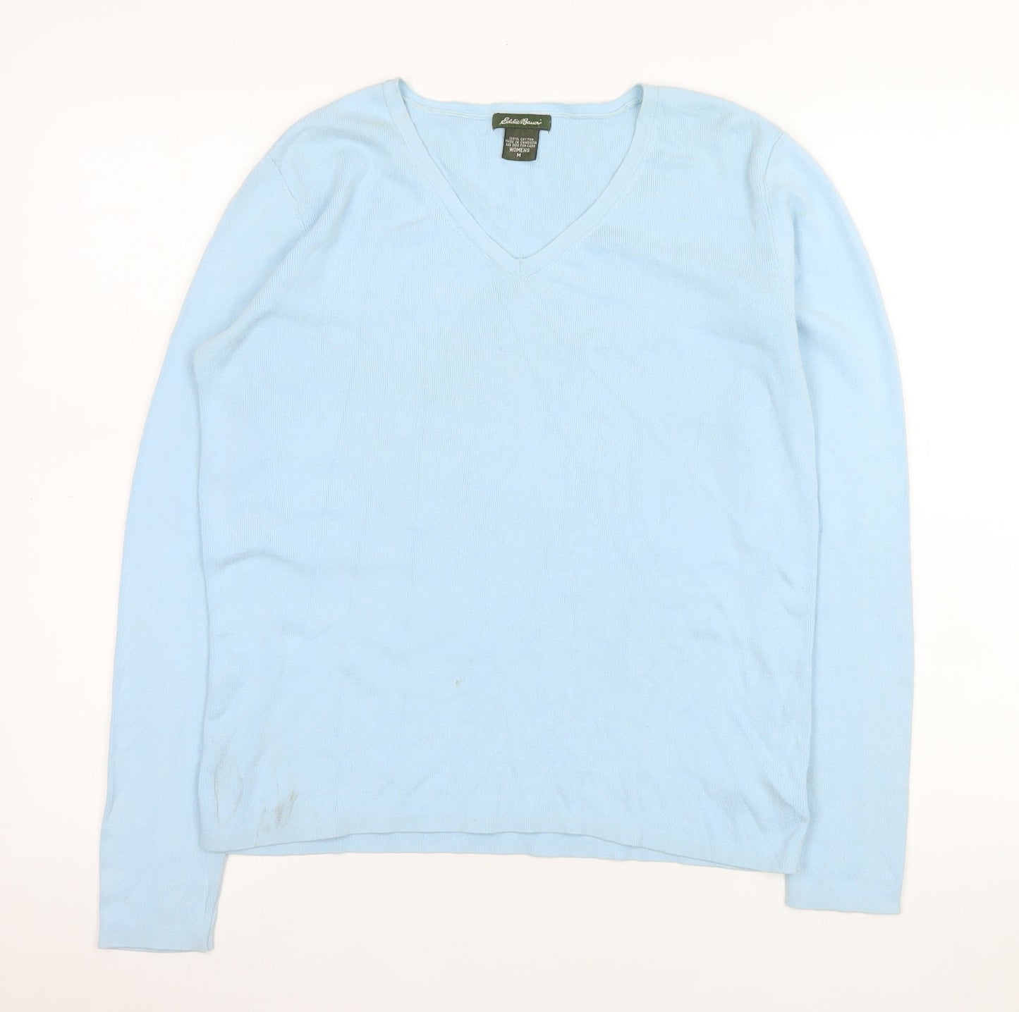 Womens UK Size M Eddie Bauer Blue Pullover Jumper