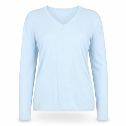 Womens UK Size M Eddie Bauer Blue Pullover Jumper