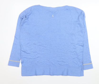 Womens UK Size 12 Joules Blue Pullover Jumper