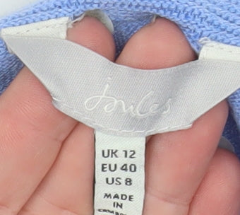 Womens UK Size 12 Joules Blue Pullover Jumper