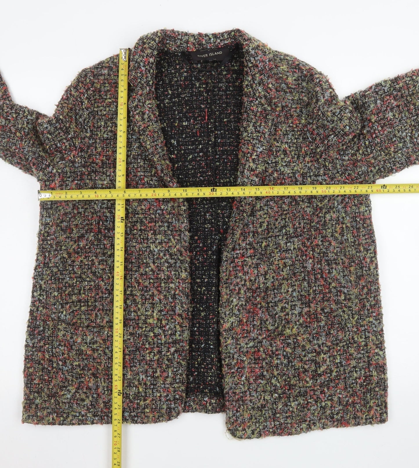Womens UK Size 14 River Island Regular Multicoloured Blazer