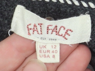 Womens UK Size 12 Fat Face Black Pullover Jumper