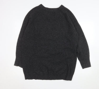 Mens UK Size M Uniqlo Grey Pullover Jumper