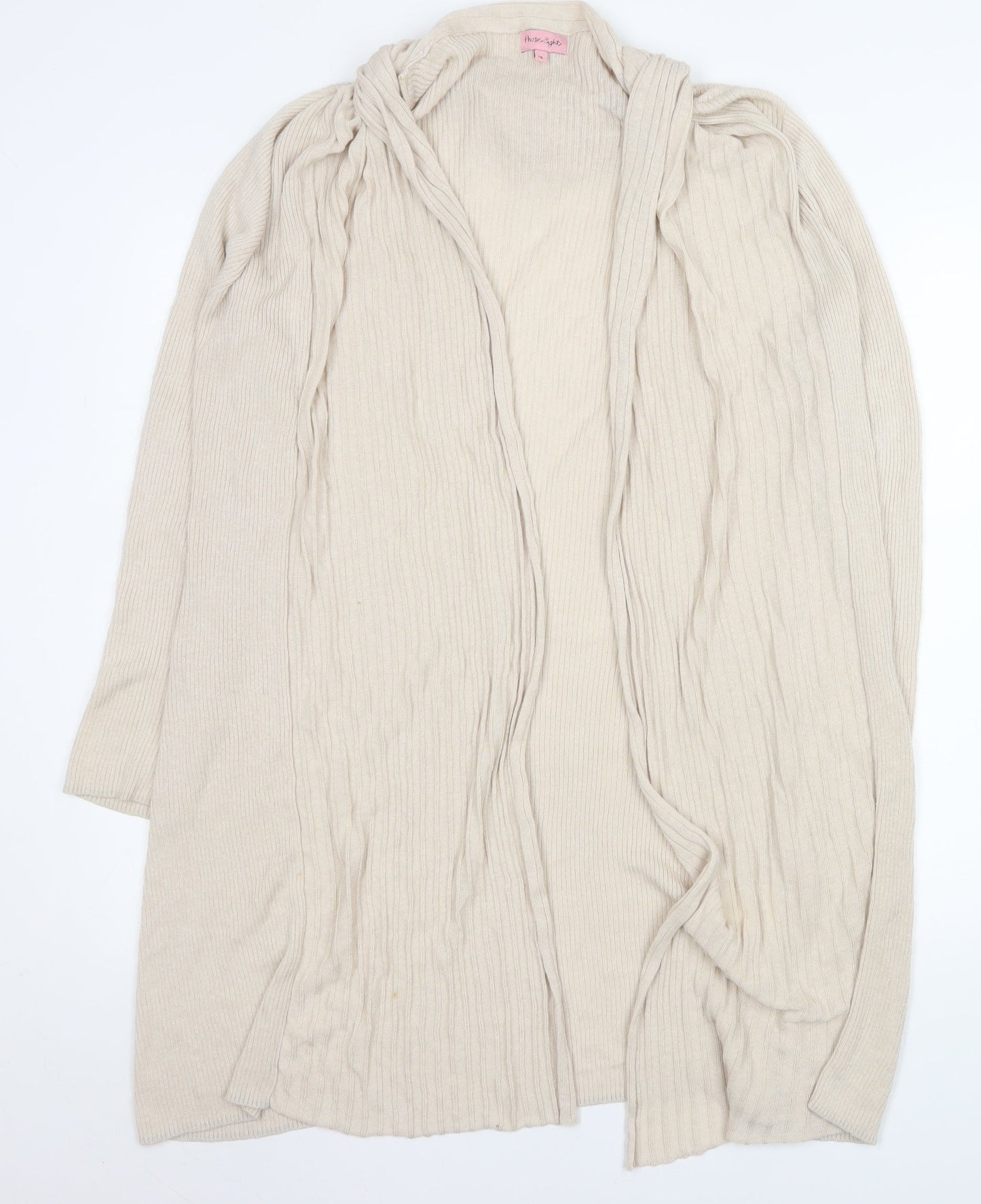 Womens UK Size 16 Phase Eight Beige Cardigan Jumper