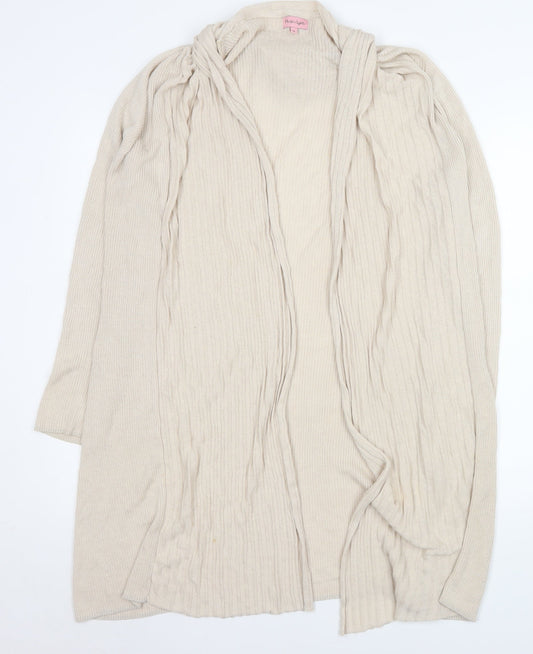 Womens UK Size 16 Phase Eight Beige Cardigan Jumper