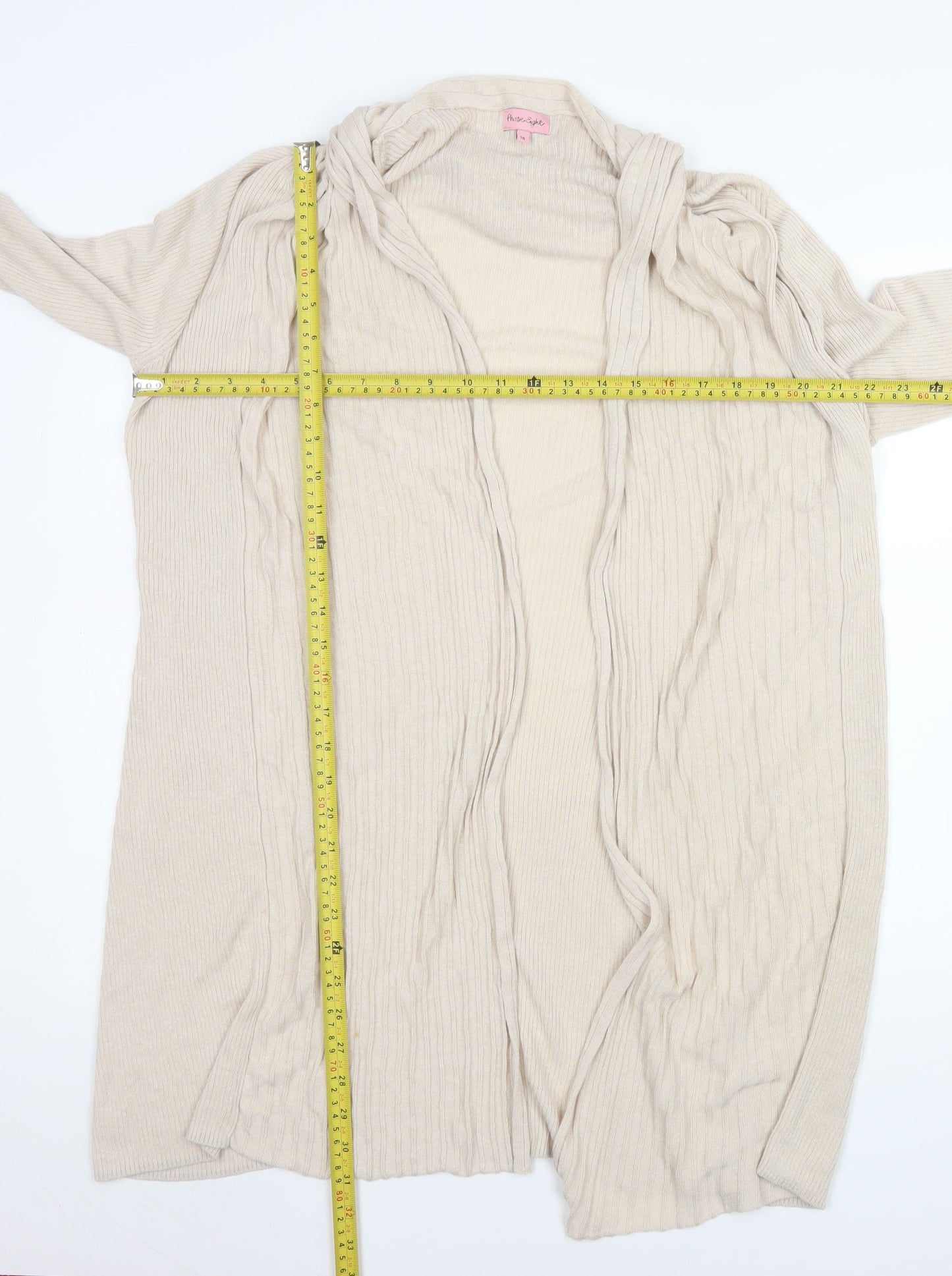Womens UK Size 16 Phase Eight Beige Cardigan Jumper