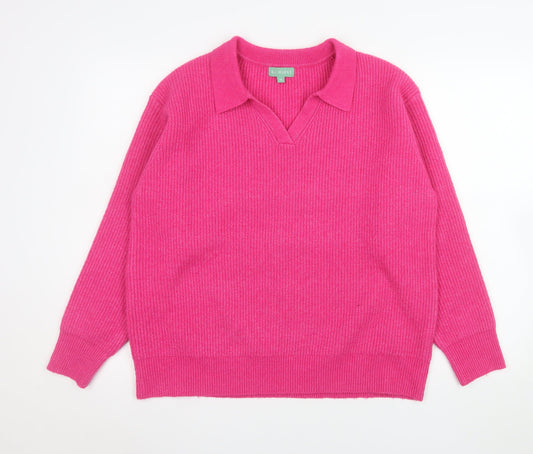 Womens UK Size M La Marey Pink Pullover Jumper