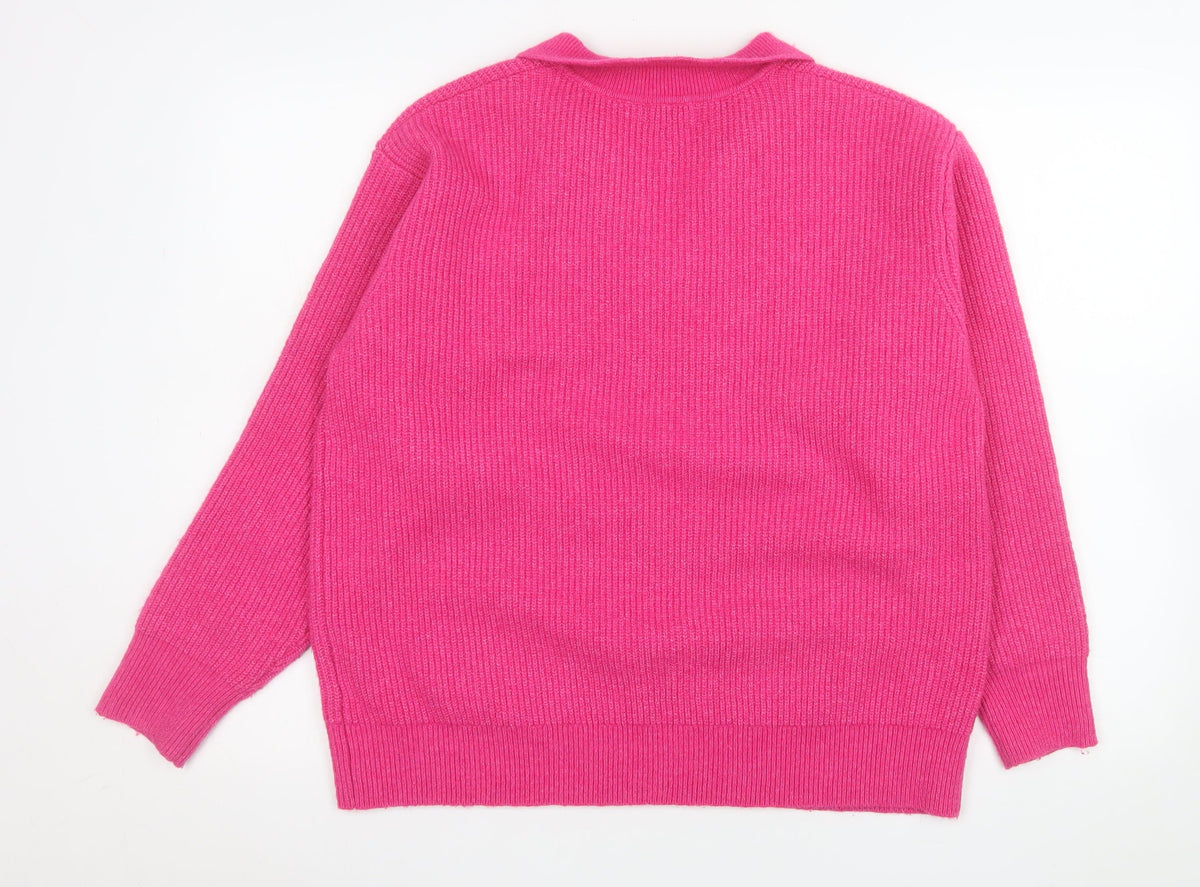 Womens UK Size M La Marey Pink Pullover Jumper