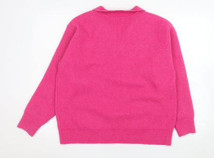 Womens UK Size M La Marey Pink Pullover Jumper