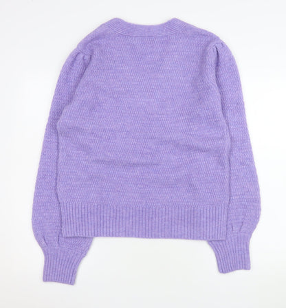 Womens UK Size 10 Very Purple Pullover Jumper