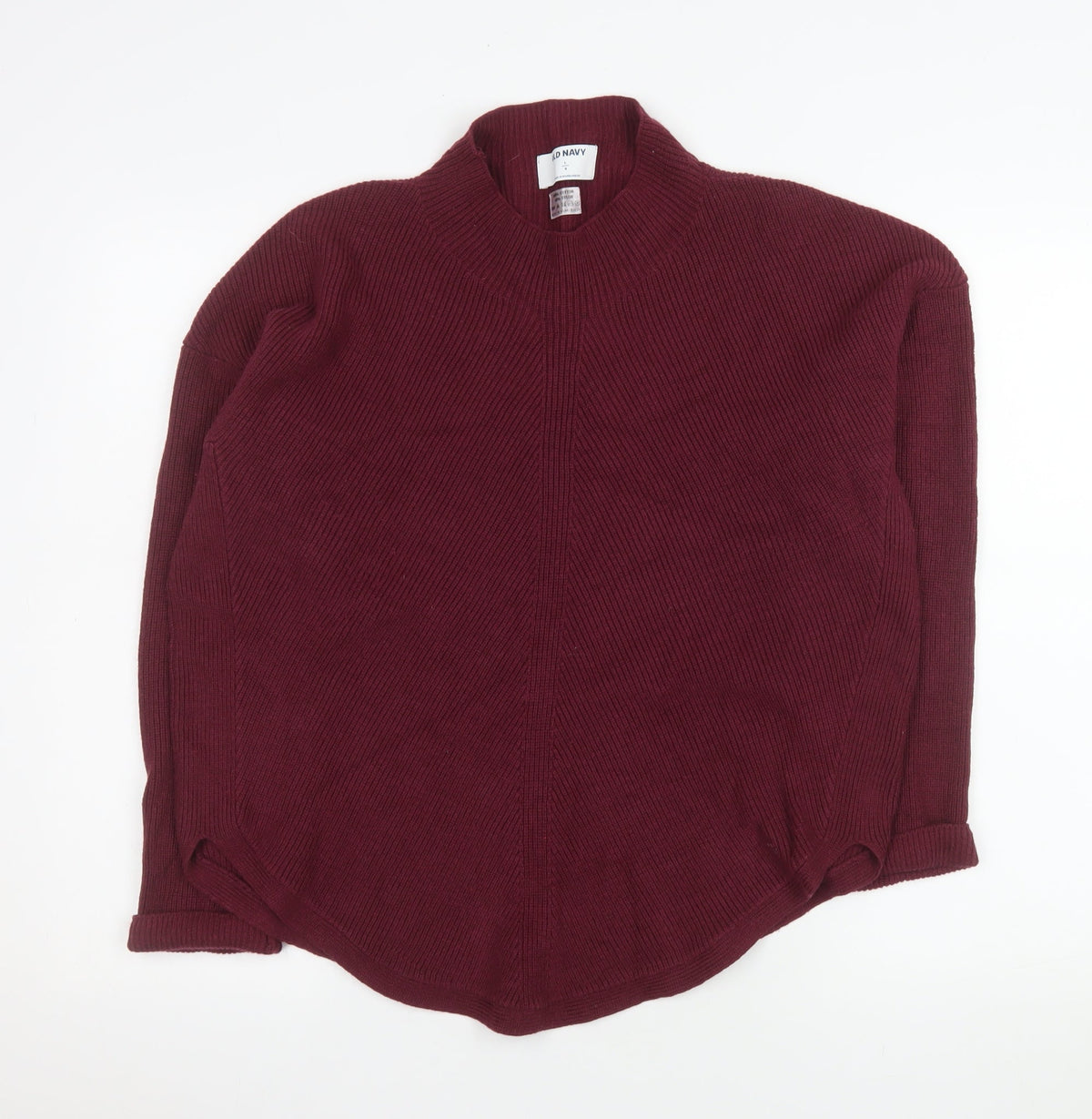 Mens UK Size L Old Navy Red Pullover Jumper