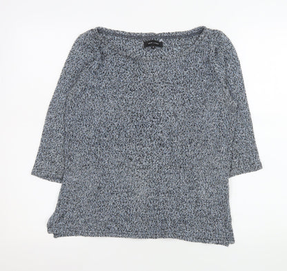 New Look Women’s Grey Knit 3/4 Sleeve Pullover Jumper UK 10