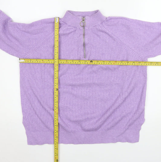 Womens UK Size L Marks and Spencer Purple Pullover Sweatshirt