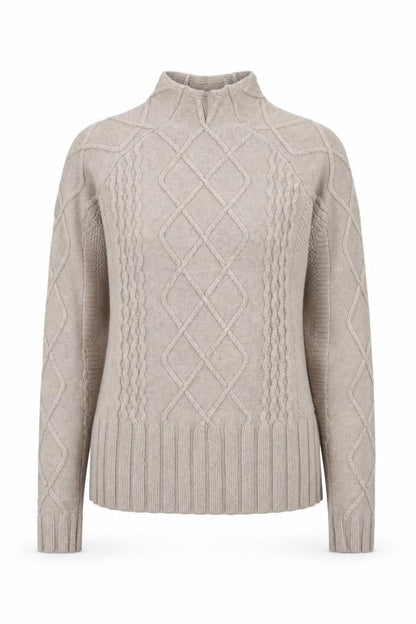 Womens UK Size XS Cyrus Beige Pullover Jumper