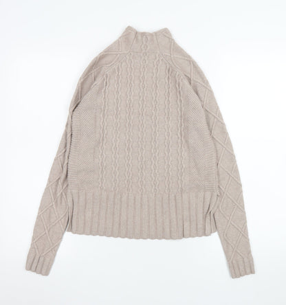 Womens UK Size XS Cyrus Beige Pullover Jumper