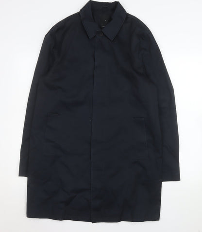 Mens UK Size M New Look Blue Trench Coat