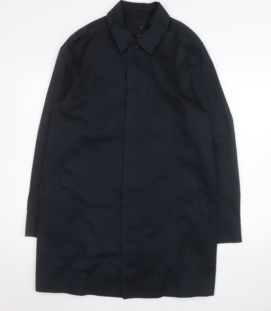 Mens UK Size M New Look Blue Trench Coat