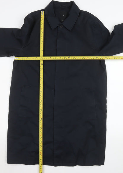 Mens UK Size M New Look Blue Trench Coat