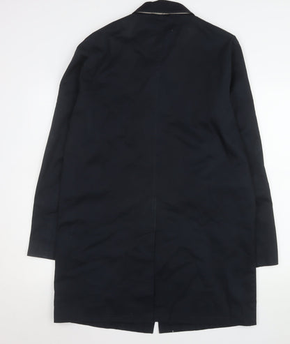 Mens UK Size M New Look Blue Trench Coat