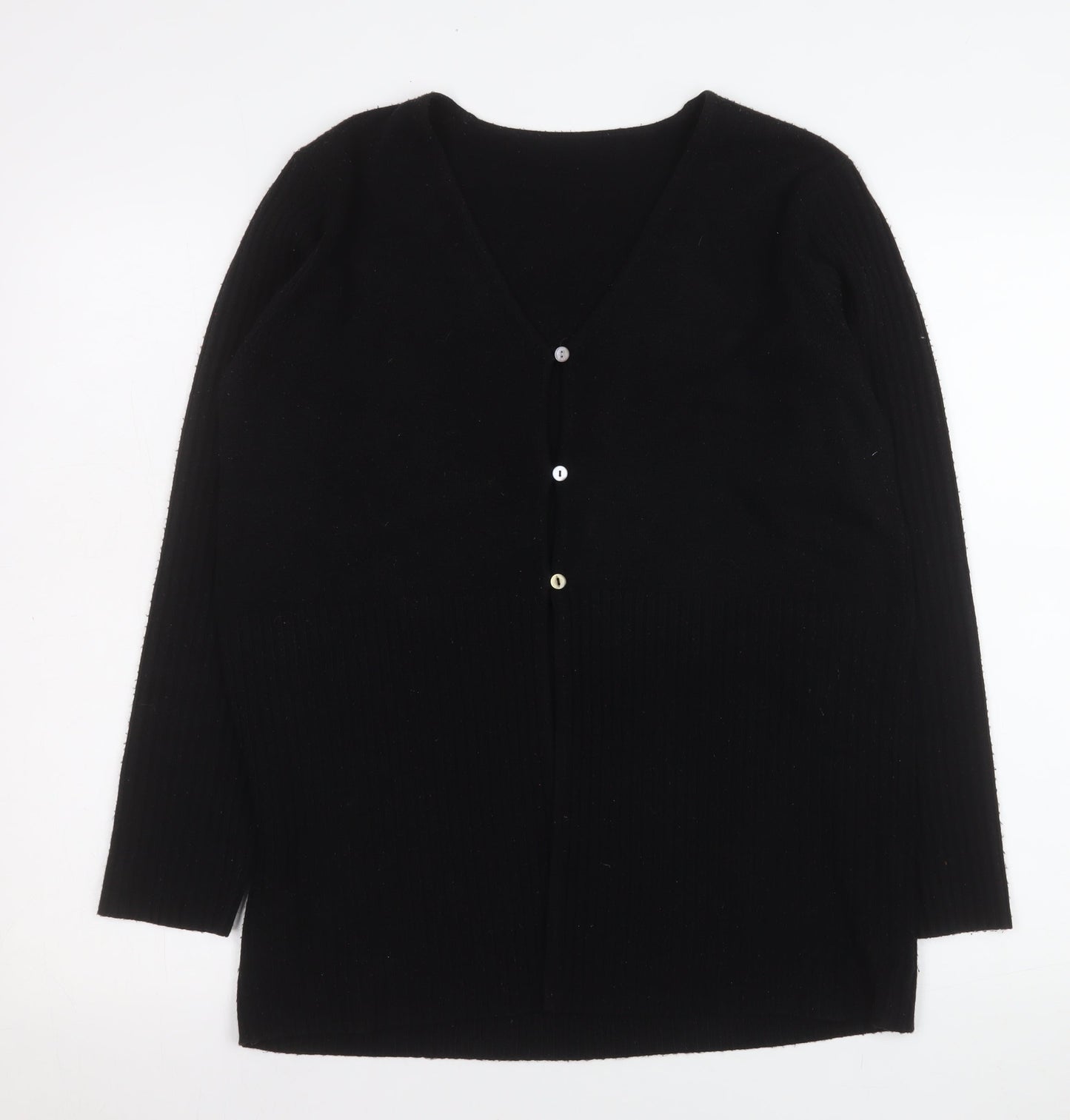 Womens UK Size 14 BHS Black Cardigan Jumper