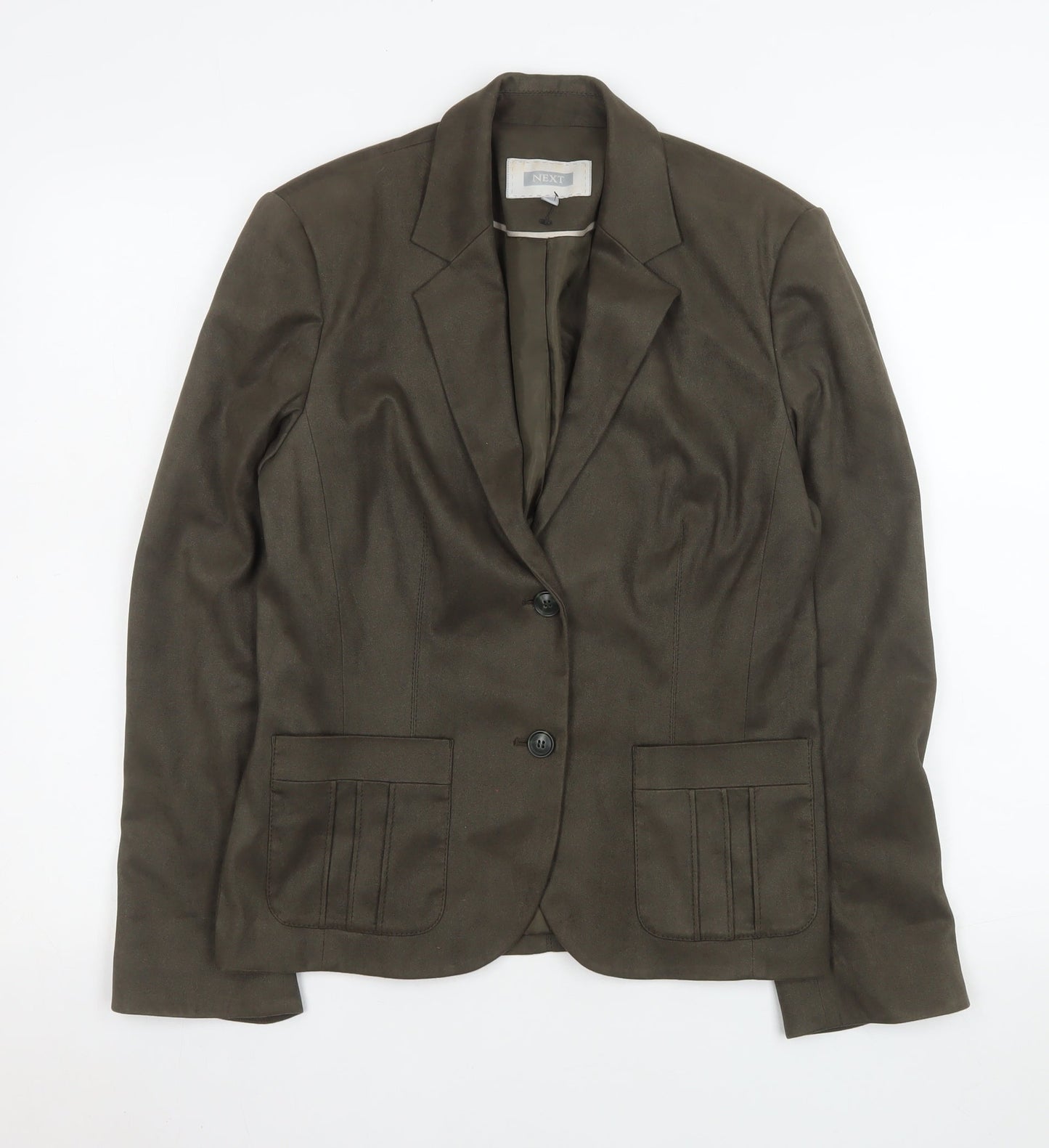 Womens UK Size 10 NEXT Regular Brown Blazer