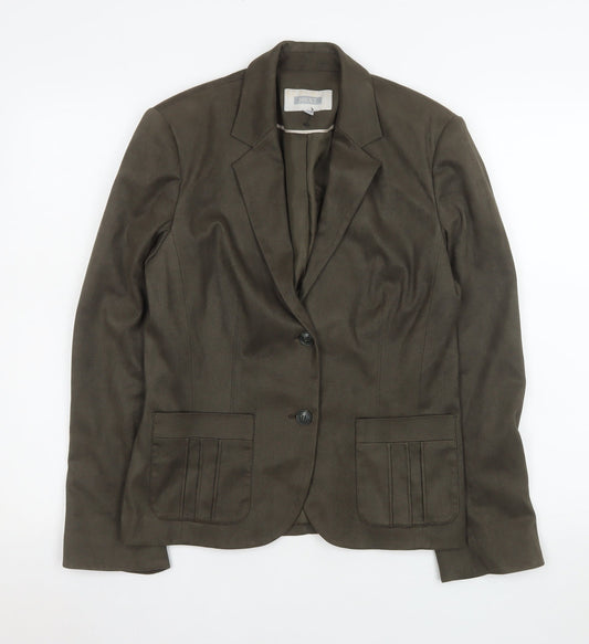 Womens UK Size 10 NEXT Regular Brown Blazer