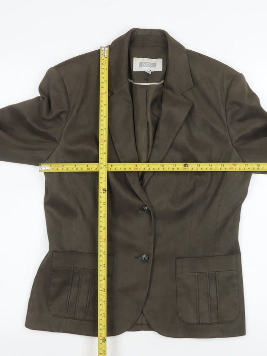 Womens UK Size 10 NEXT Regular Brown Blazer