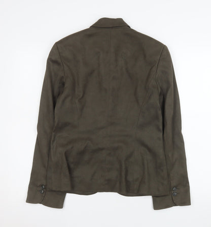 Womens UK Size 10 NEXT Regular Brown Blazer