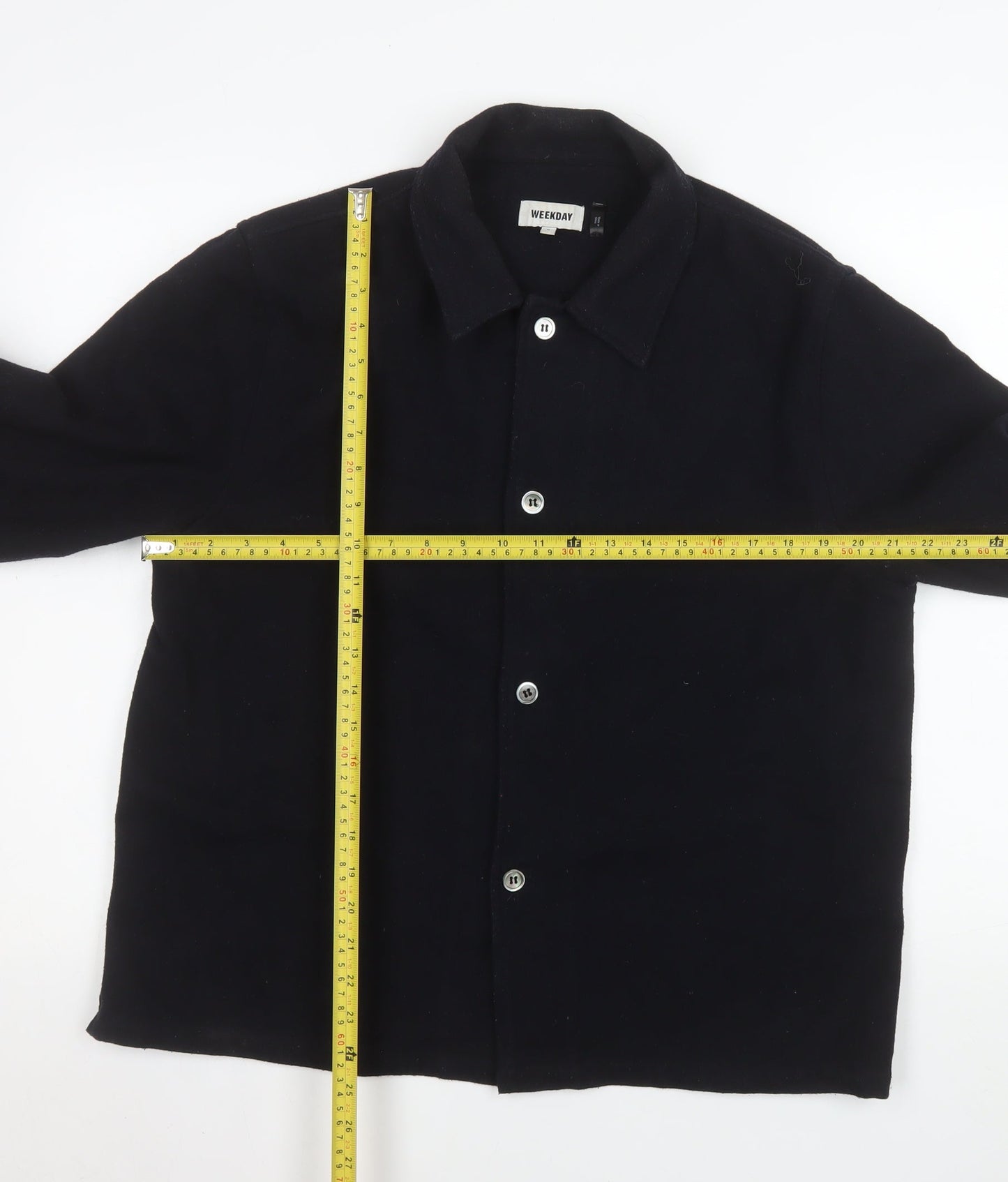 Mens UK Size M Weekday Black Basic Jacket