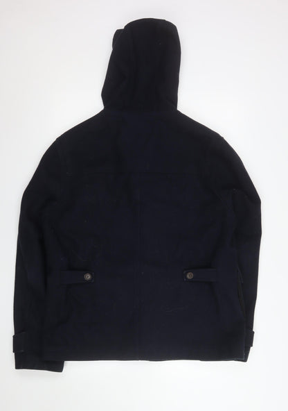 Mens UK Size M North Coast Blue Duffle Coat