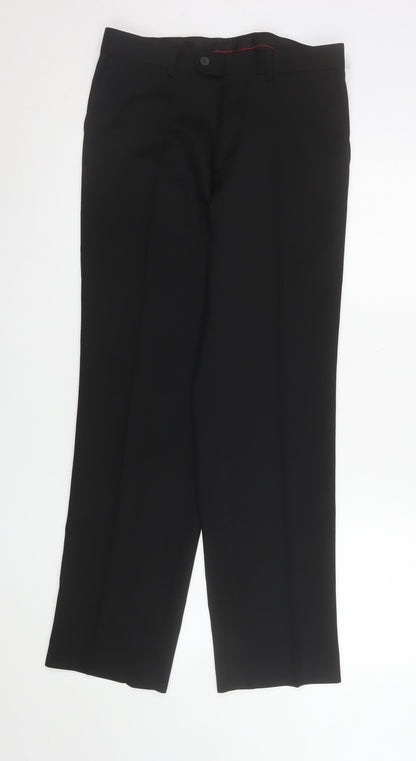 Taylor & Wright Men's Black 30in Waist 31in Leg Dress Trousers