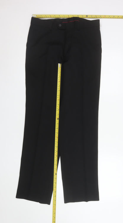 Taylor & Wright Men's Black 30in Waist 31in Leg Dress Trousers