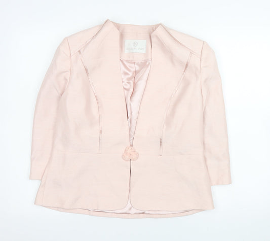 Womens UK Size 14 Jacques Vert Regular Pink Suit Jacket