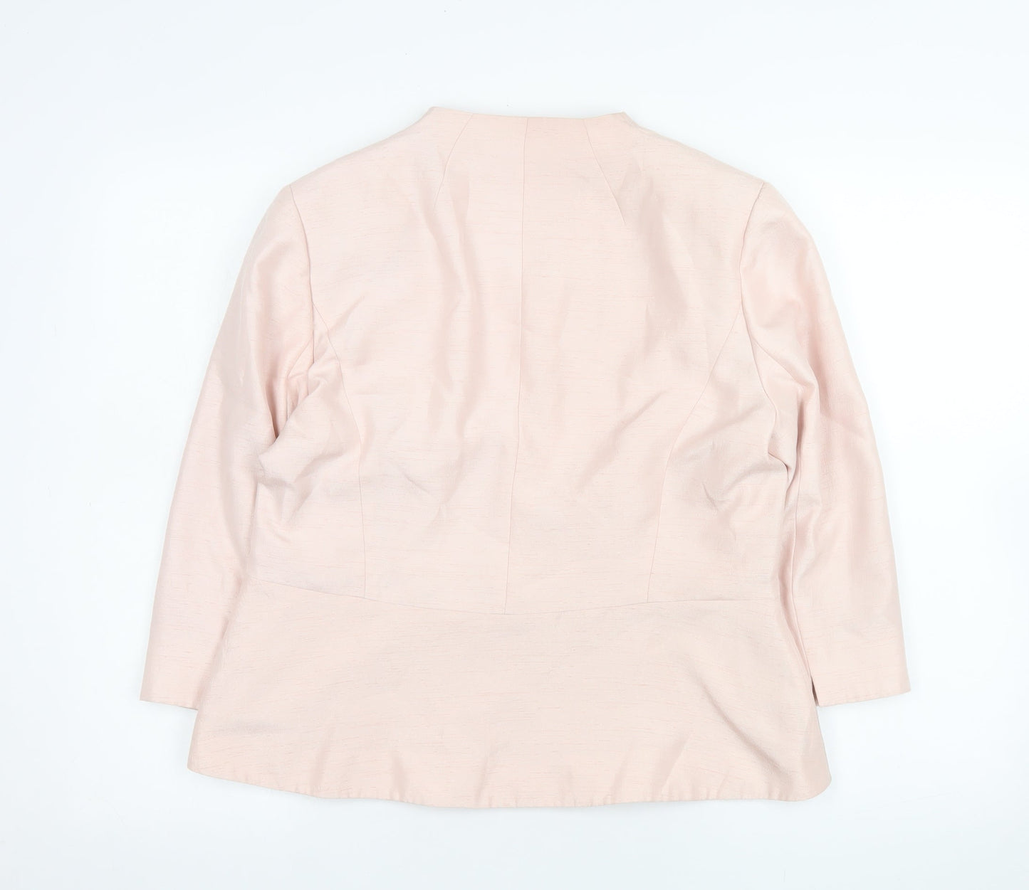 Womens UK Size 14 Jacques Vert Regular Pink Suit Jacket