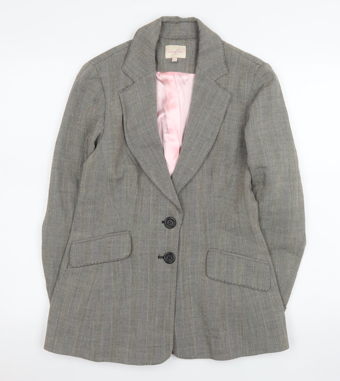 Womens UK Size 12 Whistles Regular Grey Blazer