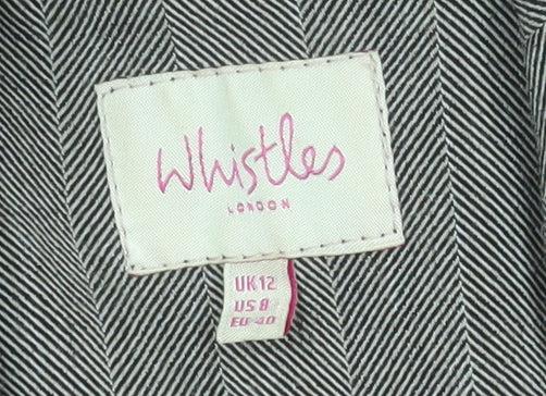 Womens UK Size 12 Whistles Regular Grey Blazer