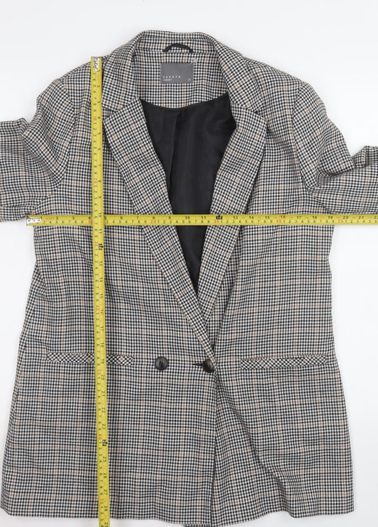 Womens UK Size 12 Papaya Regular Multicoloured Blazer
