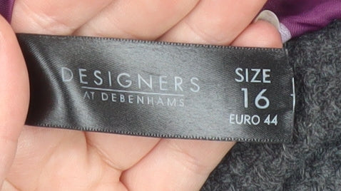 Womens UK Size 16 Designers at Debenhams Grey Overcoat