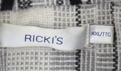 Womens UK Size 2XL Ricki's Grey Overcoat