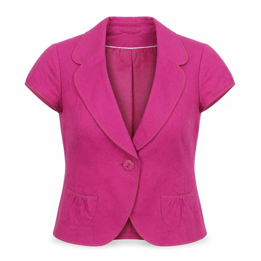 Womens UK Size 16 Marks and Spencer Regular Pink Blazer