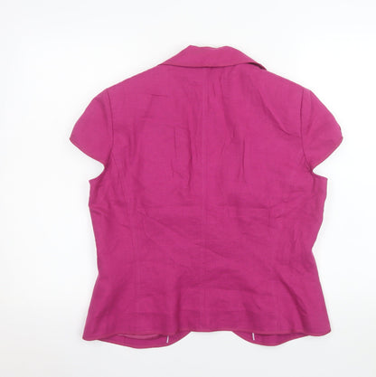 Womens UK Size 16 Marks and Spencer Regular Pink Blazer