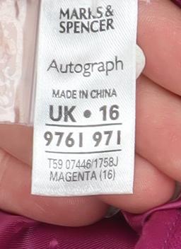 Womens UK Size 16 Marks and Spencer Regular Pink Blazer