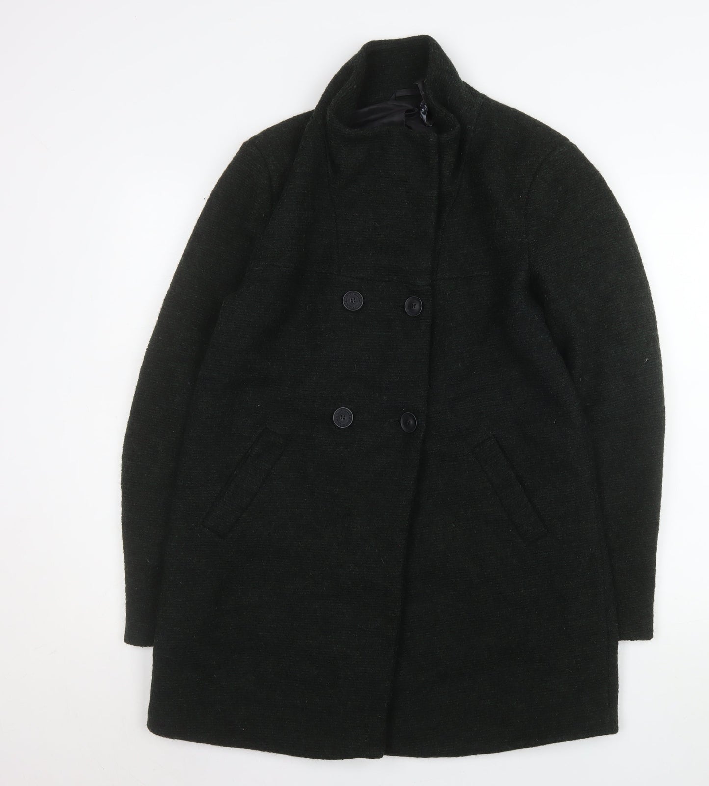 Womens UK Size M Only Black Pea Coat