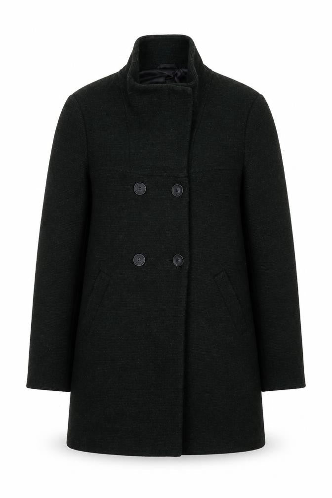 Womens UK Size M Only Black Pea Coat