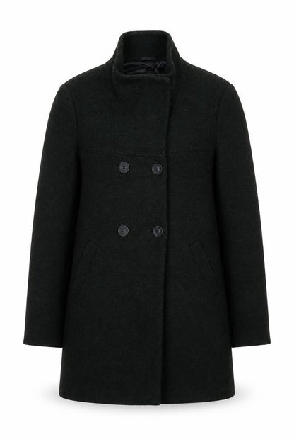 Womens UK Size M Only Black Pea Coat